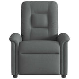 Vidaxl fauteuil verstelbaar stof donkergrijs