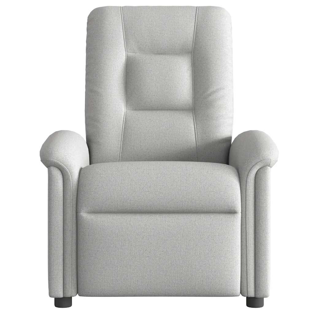 Vidaxl fauteuil verstelbaar stof wolk grijs