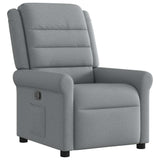 Vidaxl fauteuil verstelbaar stof lichtgrijs