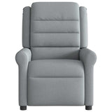 Vidaxl fauteuil verstelbaar stof lichtgrijs