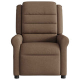 Vidaxl fauteuil verstelbaar stof bruin