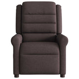 Vidaxl fauteuil verstelbaar stof donkerbruin