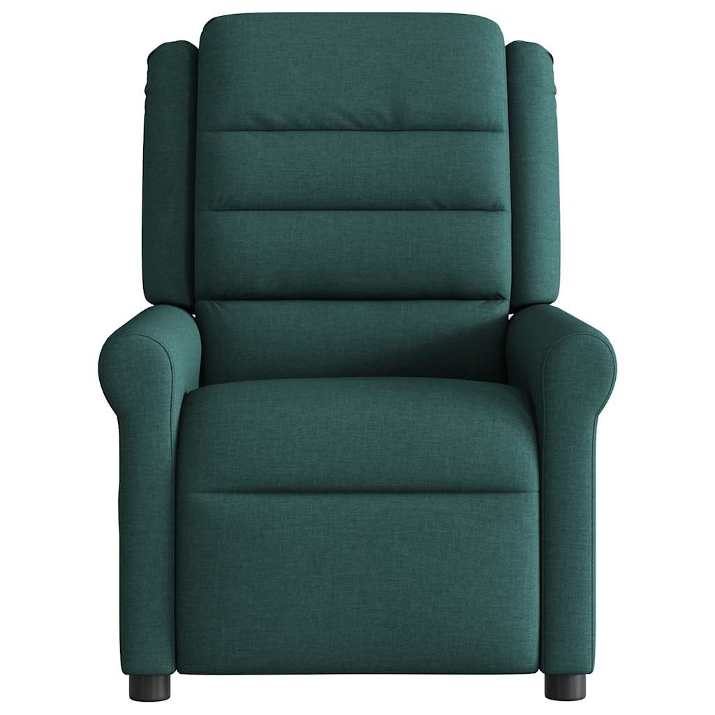 Vidaxl fauteuil verstelbaar stof donkergroen