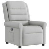 Vidaxl fauteuil verstelbaar stof wolk grijs