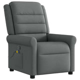 Vidaxl massagestoel donkergrijze stof