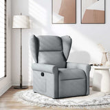 Vidaxl fauteuil verstelbaar stof lichtgrijs