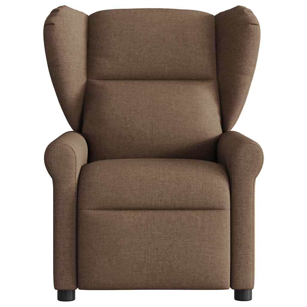 Vidaxl fauteuil verstelbaar stof bruin