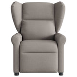 Vidaxl fauteuil verstelbaar stof taupe