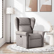 Vidaxl fauteuil verstelbaar stof taupe