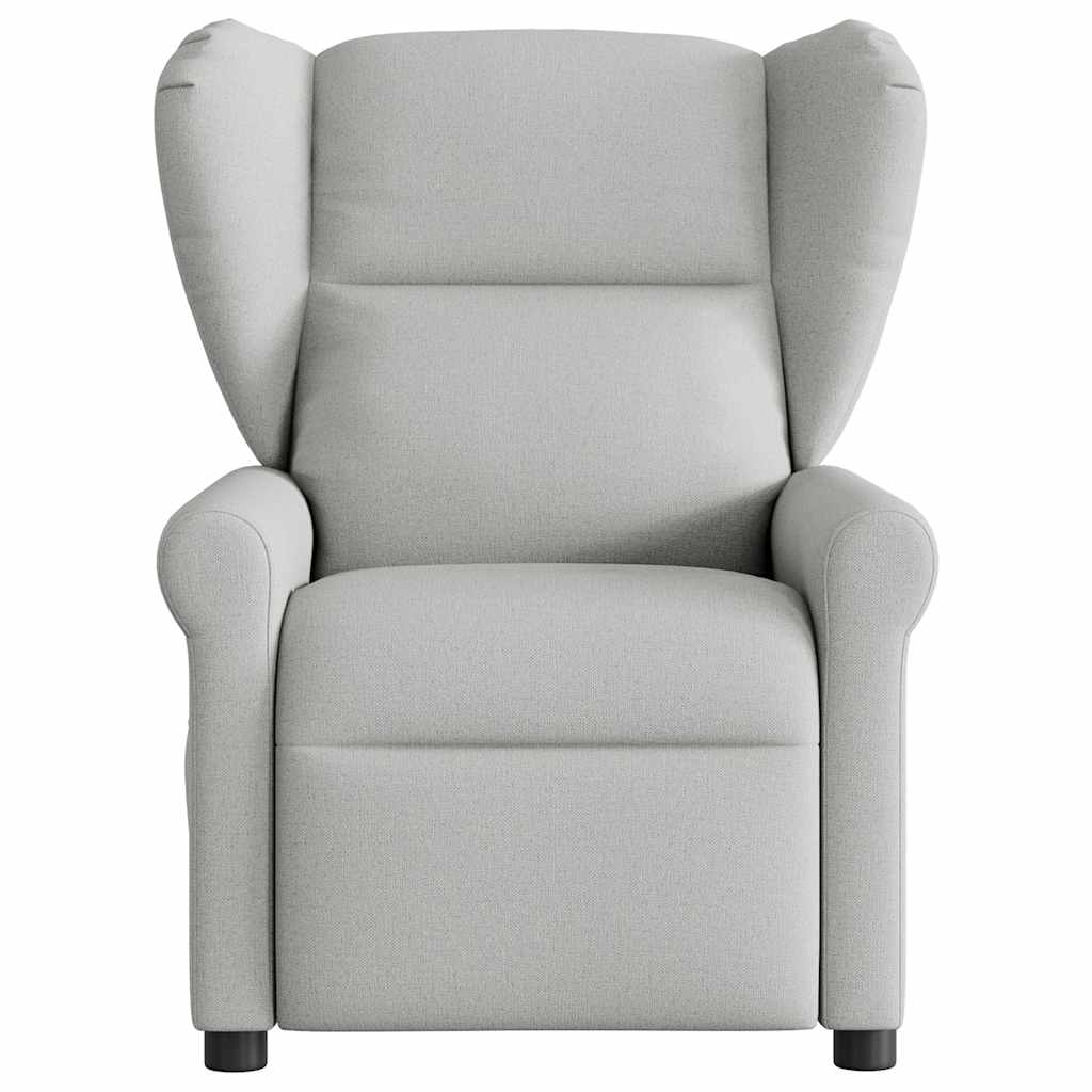 Vidaxl fauteuil verstelbaar stof wolk grijs