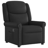 Vidaxl fauteuil verstelbaar kunstleer glanzend zwart