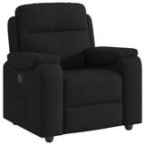 Vidaxl fauteuil verstelbaar stof zwart