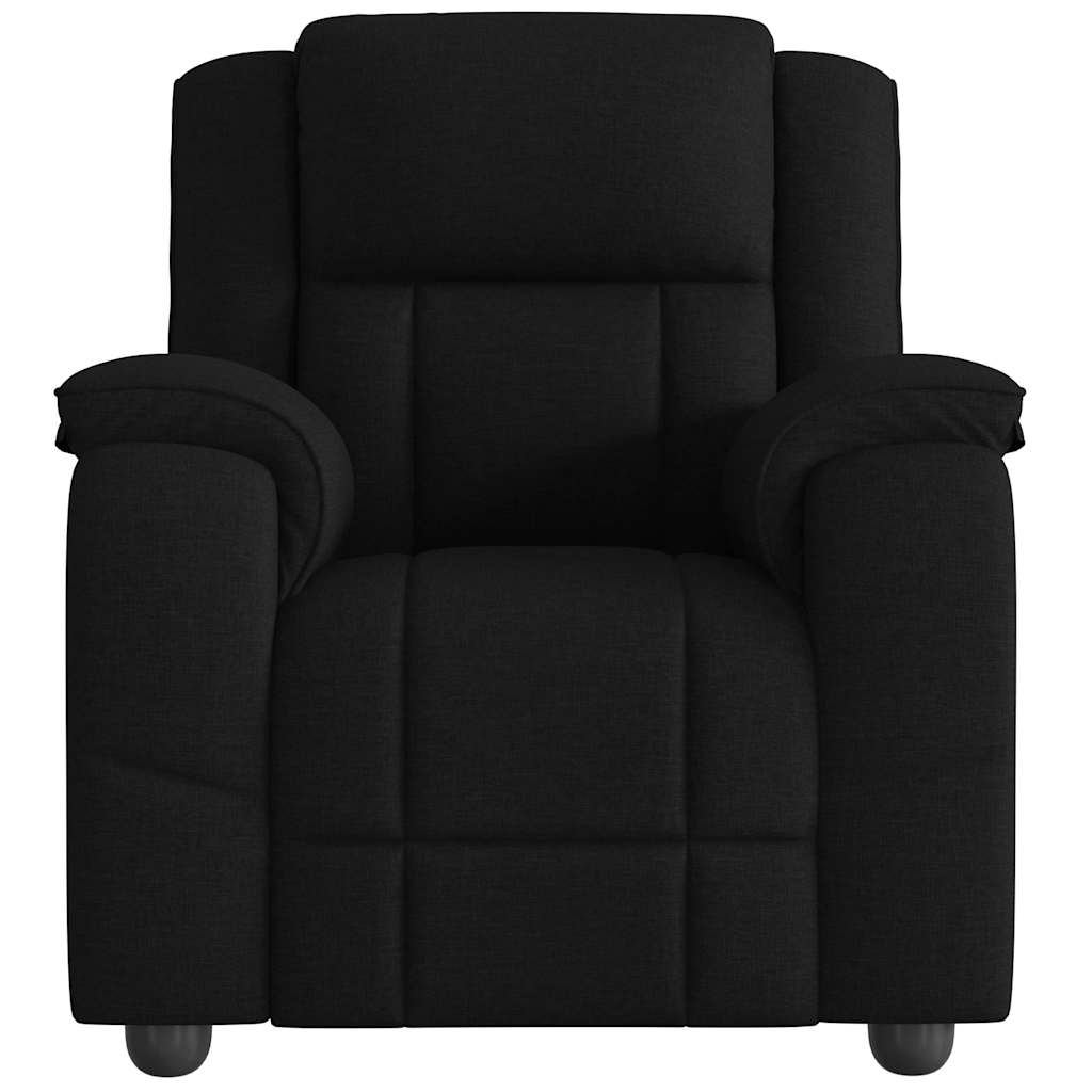 Vidaxl fauteuil verstelbaar stof zwart