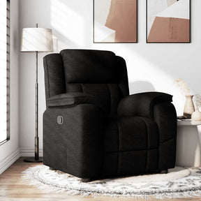 Vidaxl fauteuil verstelbaar stof zwart