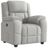 Vidaxl fauteuil verstelbaar stof wolk grijs