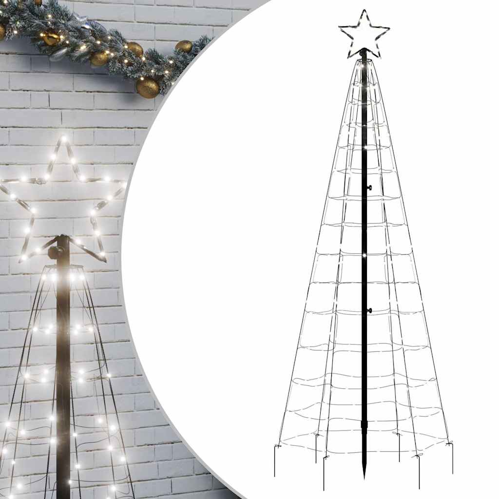 Vidaxl led kerstboom met spikes 220 leds koud wit 180 cm