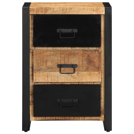 Vidaxl ladekast 50x35x70 cm massief ruw mangohout