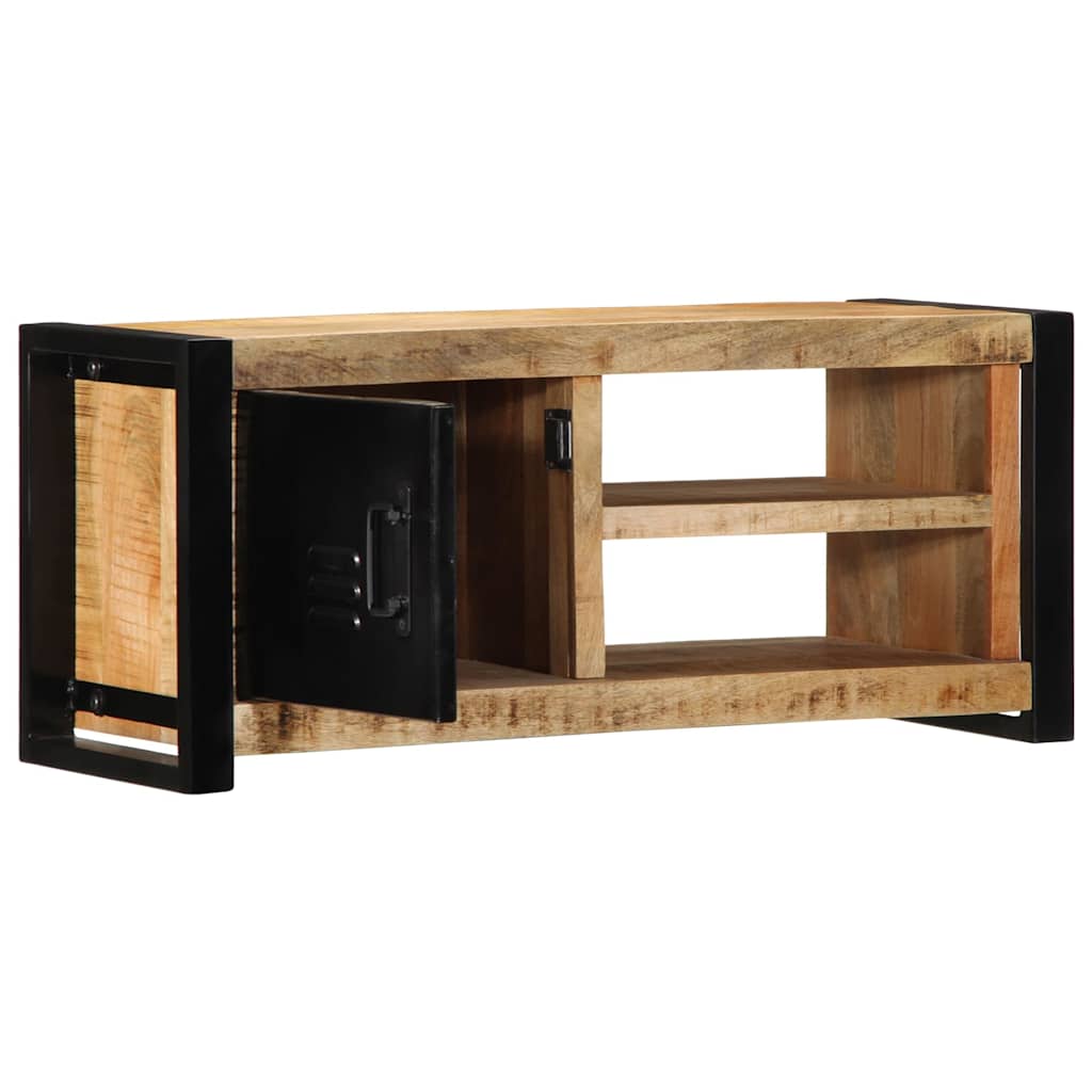 Vidaxl tv-meubel 80x30x35 cm massief ruw mangohout