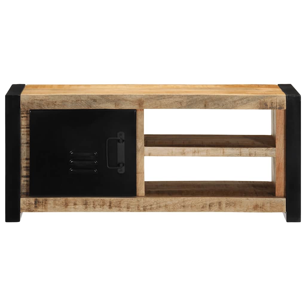 Vidaxl tv-meubel 80x30x35 cm massief ruw mangohout