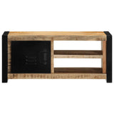 Vidaxl tv-meubel 80x30x35 cm massief ruw mangohout