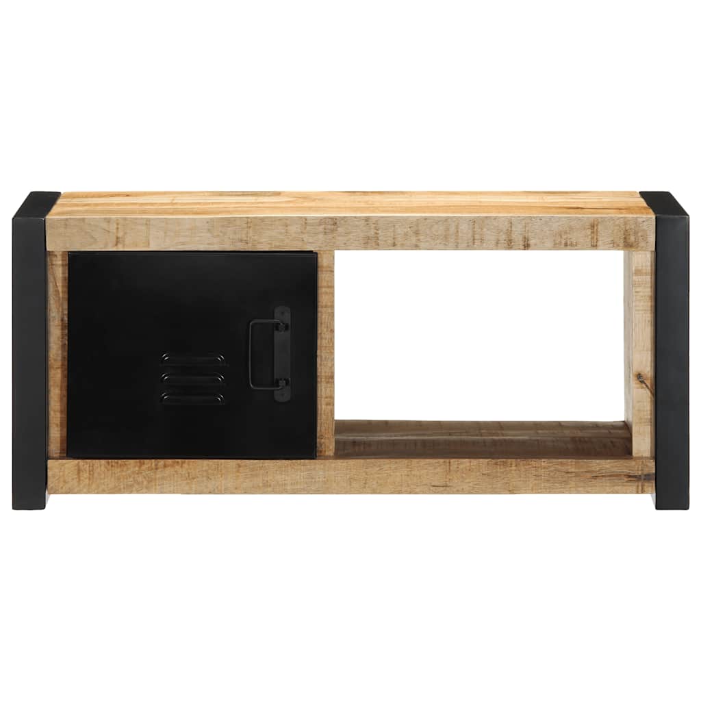 Vidaxl tv-meubel 80x30x35 cm massief ruw mangohout