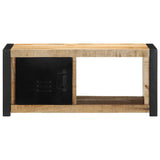 Vidaxl tv-meubel 80x30x35 cm massief ruw mangohout