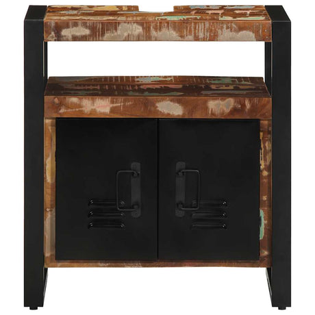Vidaxl badkamerkast 38x33x160 cm massief recycled hout