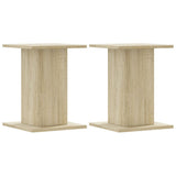Vidaxl plantenstandaards 2 st 30x30x40 cm bewerkt hout sonoma eiken