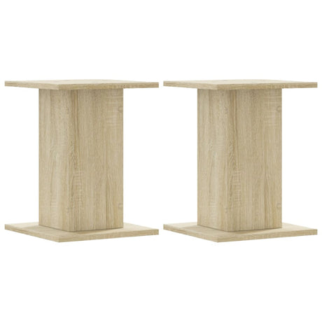 Vidaxl plantenstandaards 2 st 30x30x40 cm bewerkt hout sonoma eiken