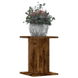 Vidaxl plantenstandaards 2 st 30x30x40 cm bewerkt hout gerookt eiken