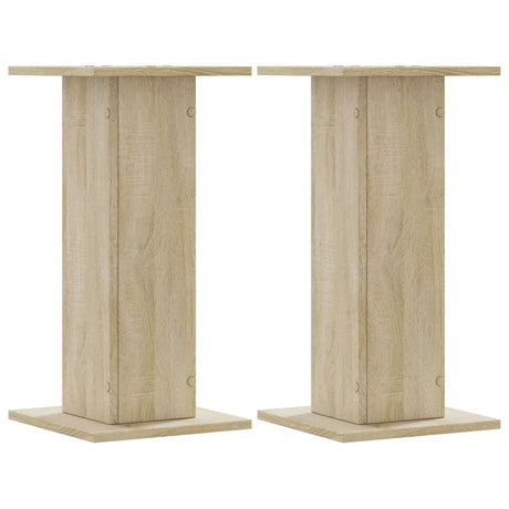 Vidaxl plantenstandaards 2 st 30x30x60 cm bewerkt hout sonoma eiken