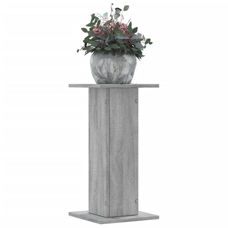 Vidaxl plantenstandaards 2 st 30x30x60 cm bewerkt hout grijs sonoma