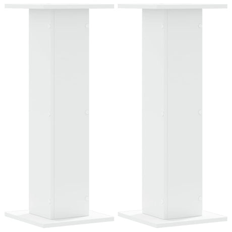 Vidaxl plantenstandaards 2 st 30x30x80 cm bewerkt hout wit