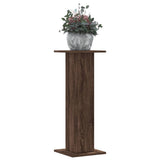 Vidaxl plantenstandaards 2 st 30x30x80 cm bewerkt hout bruin eiken