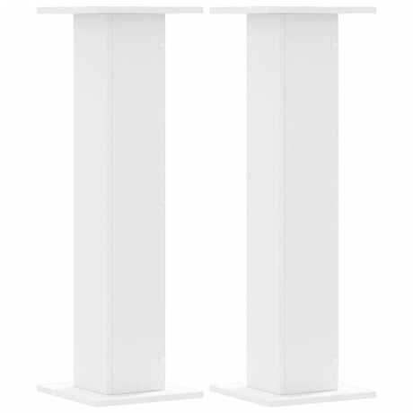 Vidaxl plantenstandaards 2 st 30x30x95 cm bewerkt hout wit
