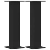 Vidaxl plantenstandaards 2 st 30x30x95 cm bewerkt hout zwart