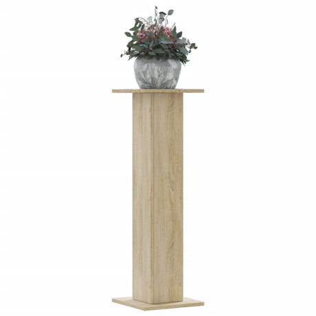 Vidaxl plantenstandaards 2 st 30x30x95 cm bewerkt hout sonoma eiken