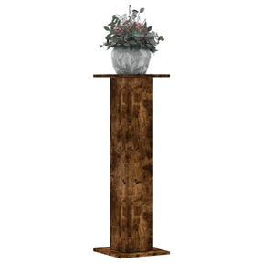Vidaxl plantenstandaards 2 st 30x30x95 cm bewerkt hout gerookt eiken