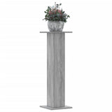 Vidaxl plantenstandaards 2 st 30x30x95 cm bewerkt hout grijs sonoma