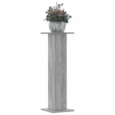 Vidaxl plantenstandaards 2 st 30x30x95 cm bewerkt hout grijs sonoma