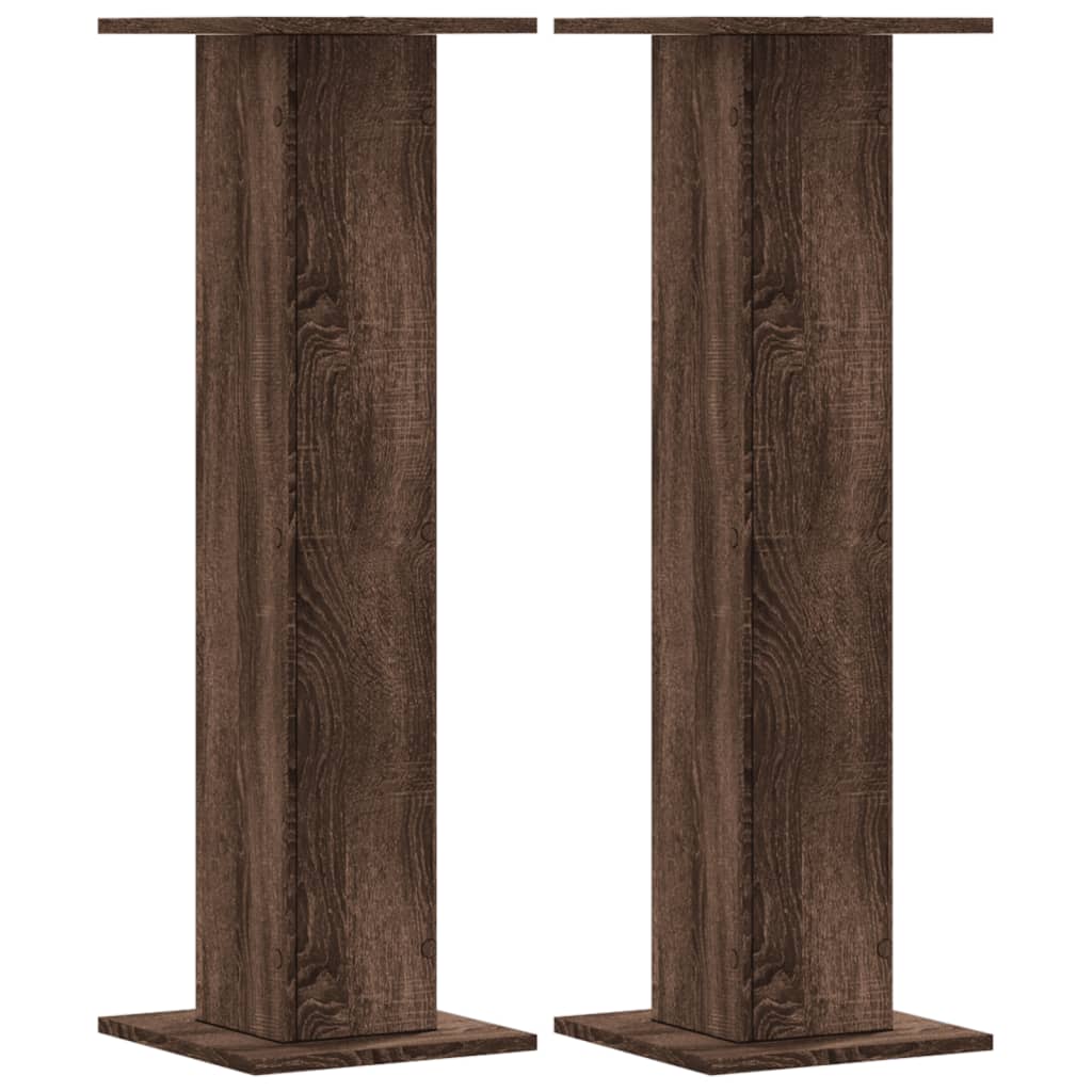 VidaXL Plant Standards 2 pcs 30x30x95 cm processed wood brown oak