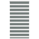 Vidaxl zebra rolgordijn 85x100 cm stofbreedte 80,9 cm donkergrijs