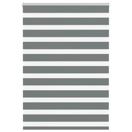 Vidaxl zebra rolgordijn 95x100 cm stofbreedte 90,9 cm donkergrijs