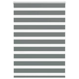 Vidaxl zebra rolgordijn 100x100 cm stofbreedte 95,9 cm donkergrijs