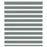 Vidaxl zebra rolgordijn 135x100 cm stofbreedte 130,9 cm donkergrijs