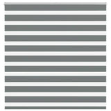 Vidaxl Zebra roller blind 140x100 cm dust width 135.9 cm dark gray