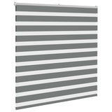 Vidaxl zebra rolgordijn 140x100 cm stofbreedte 135,9 cm donkergrijs