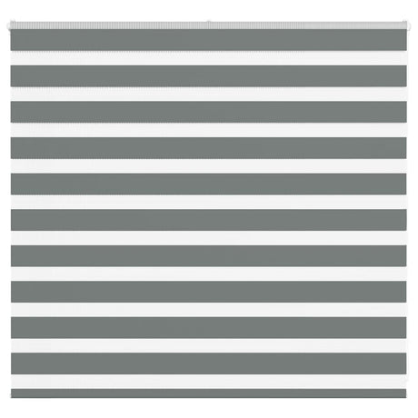 Vidaxl zebra rolgordijn 155x100 cm stofbreedte 150,9 cm donkergrijs