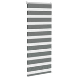 Vidaxl zebra rolgordijn 60x150 cm stofbreedte donkergrijs 55,9 cm
