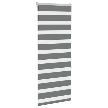 Vidaxl zebra rolgordijn 60x150 cm stofbreedte donkergrijs 55,9 cm